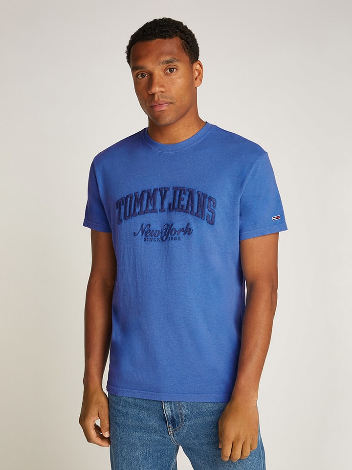 TOMMY JEANS Koszulka w kolorze niebieskim rozmiar: XL