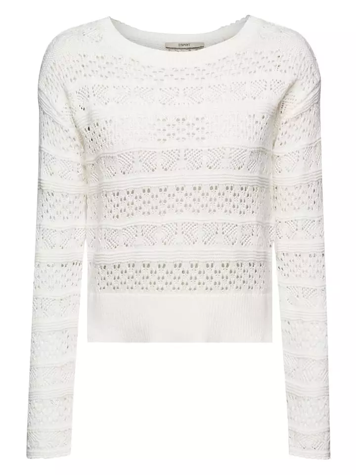 ESPRIT Sweter w kolorze kremowo-czerwonym rozmiar: XXL