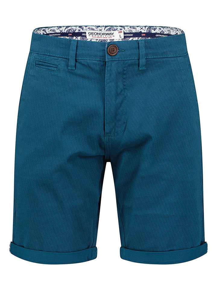 Geographical Norway Bermudy "Pacome" w kolorze niebieskim rozmiar: L