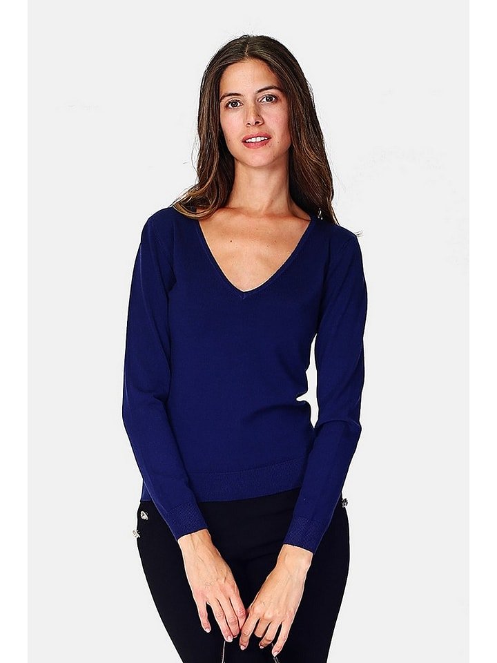 William de Faye Sweter w kolorze granatowym rozmiar: 40