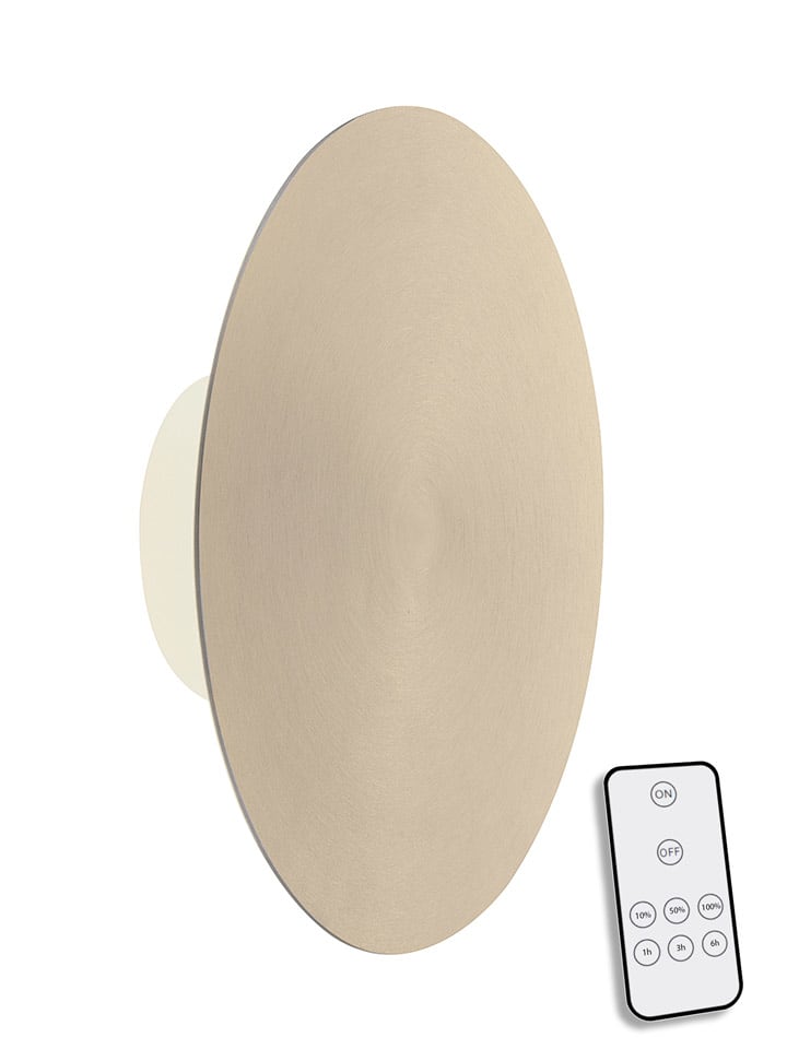 Paul Neuhaus Lampa ścienna LED w kolorze złotym - Ø 25 cm rozmiar: onesize
