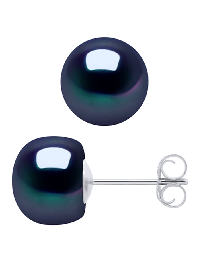 Pearl Addict Kolczyki-wkrętki z perłami w kolorze tahiti rozmiar: onesize