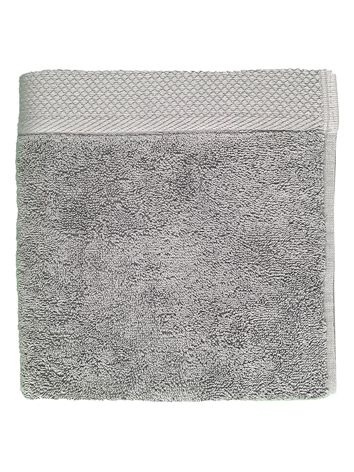 Soft by Perle de Coton Ręcznik "Epo" w kolorze szarym do rąk rozmiar: 50x80 cm