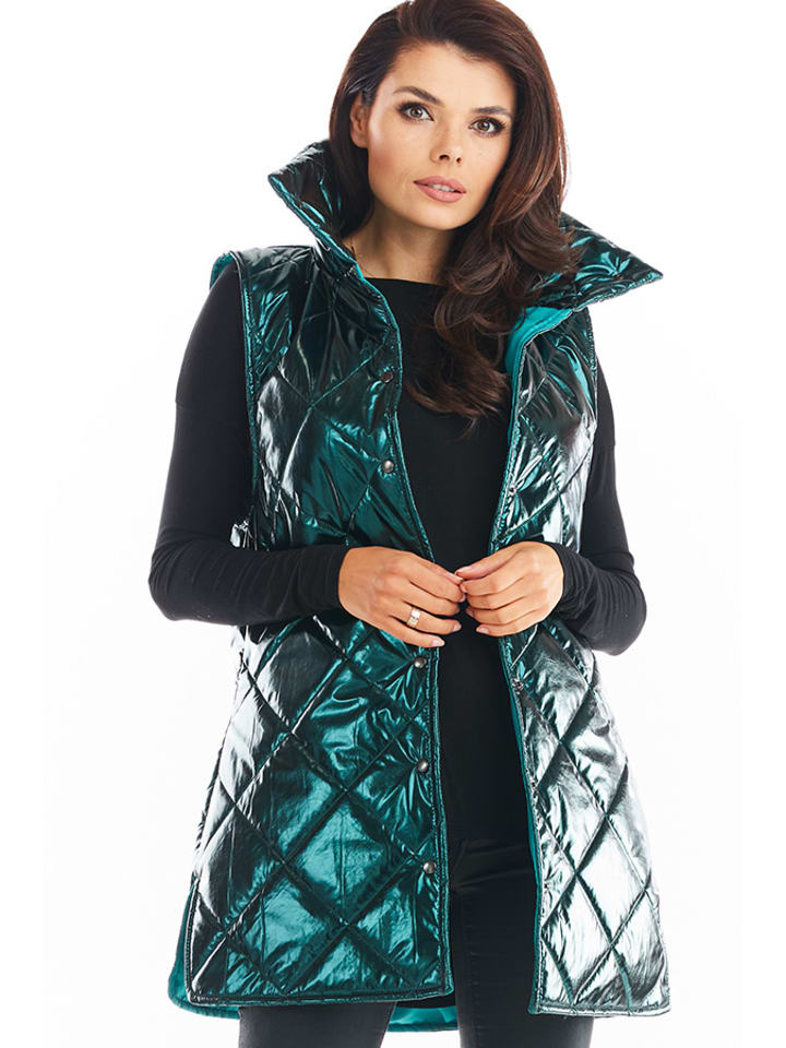 Awama Kamizelka w kolorze zielonym rozmiar: S/M