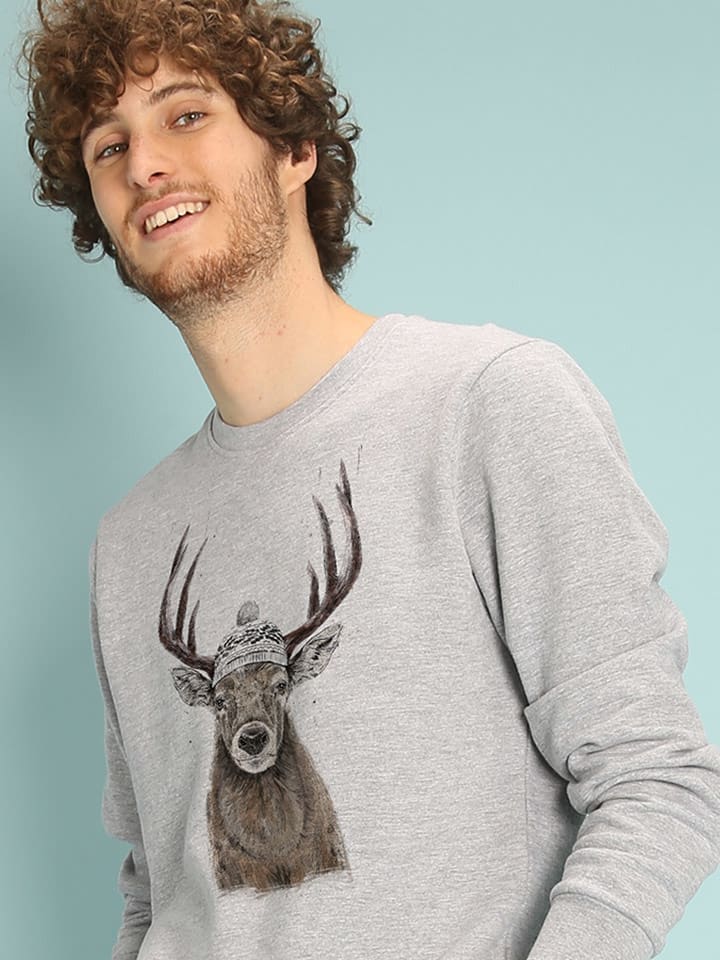 WOOOP Bluza "Go Outside" w kolorze szarym rozmiar: XL