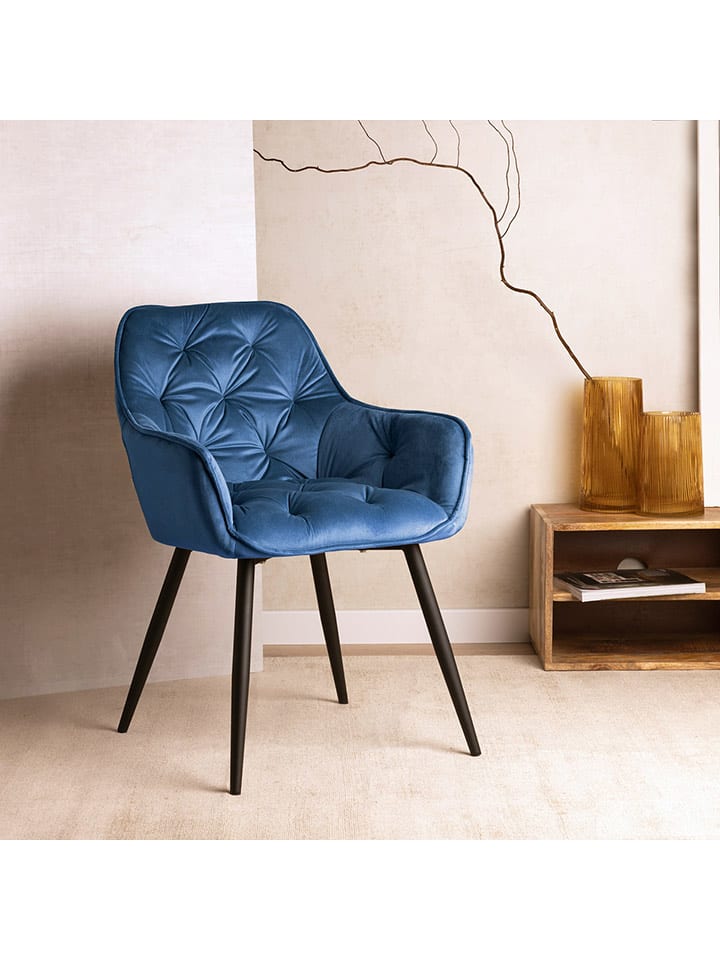 Homla Krzesło "Flossi" w kolorze granatowym - 57 x 84 x 63 cm rozmiar: onesize