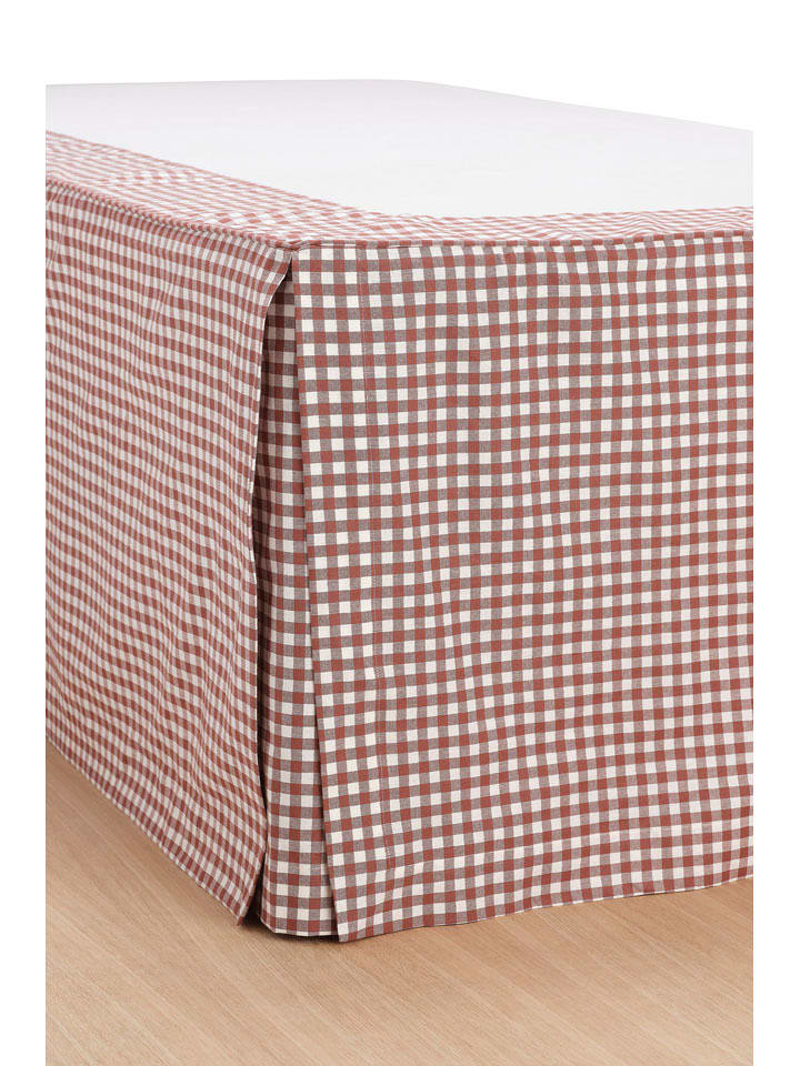 Ellos Home Falbana "Sonneli" w kolorze czerwonym na łóżko rozmiar: 120x200 cm