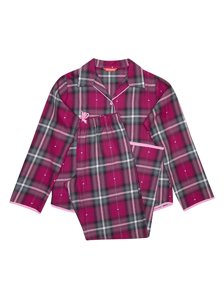 Cyberjammies Piżama "Natasha" w kolorze jagodowo-czarnym rozmiar: 104/110