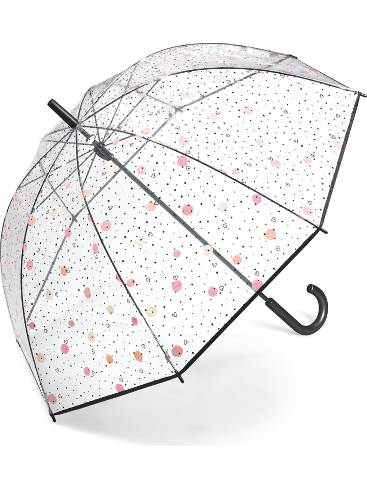 Le Monde du Parapluie Parasol "Dots and Hearts" w kolorze jasnoróżowym - Ø 95 cm rozmiar: onesize