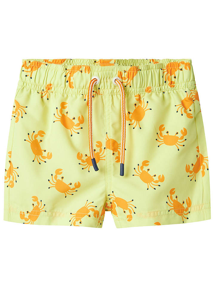 name it Szorty kąpielowe "Zukan" w kolorze żółtym rozmiar: 122