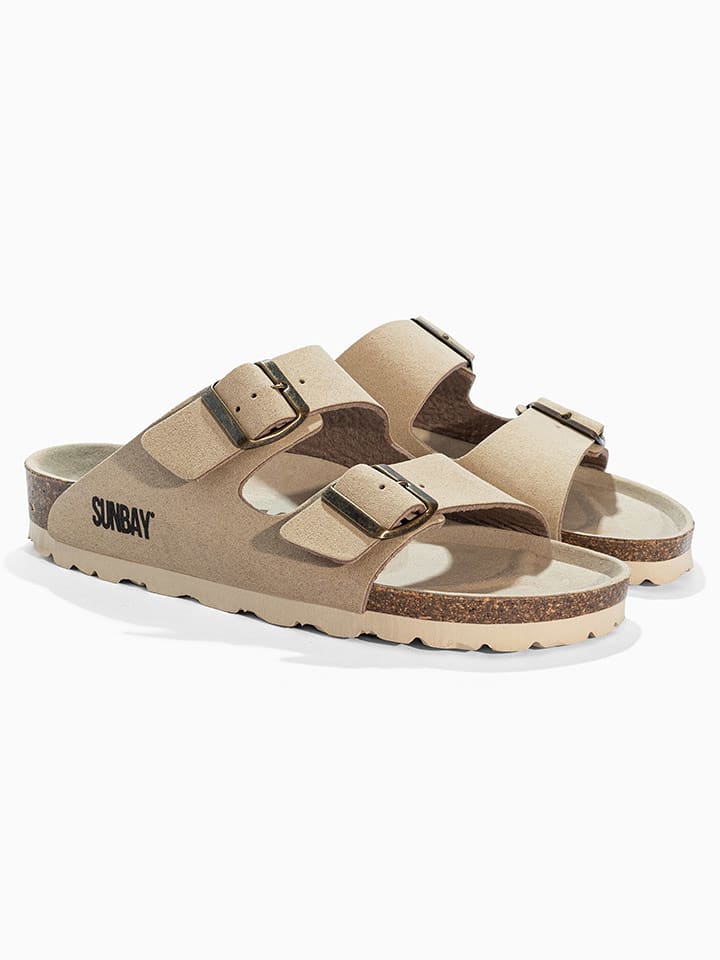 Sunbay Klapki "Trefle" w kolorze beżowym rozmiar: 40