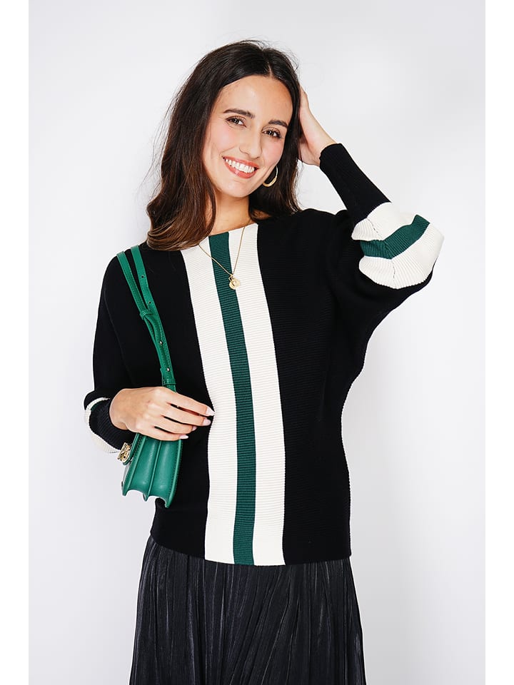 ASSUILI Kaszmirowy sweter w kolorze czarnym rozmiar: 36