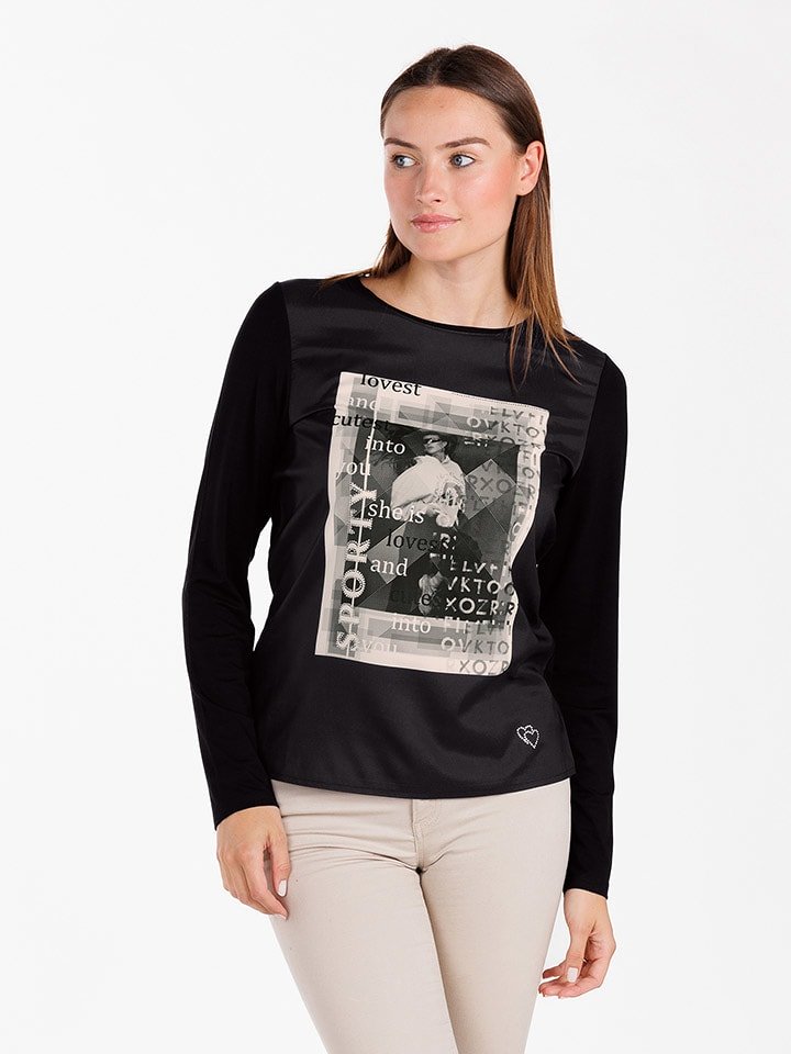 KEY LARGO Koszulka "Sporty" w kolorze czarnym rozmiar: M