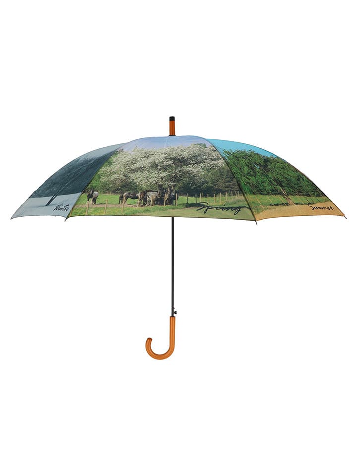 Esschert Design Parasol w kolorze błękitno-zielonym - Ø 120 cm rozmiar: onesize