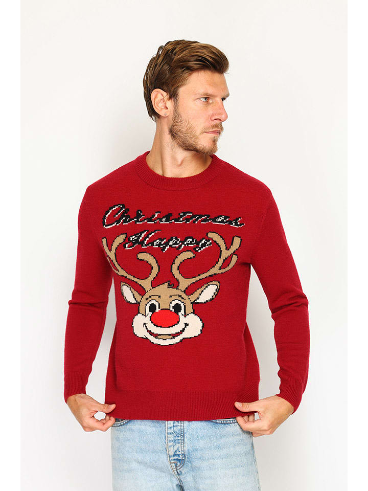 ASSUILI Sweter w kolorze czerwonym rozmiar: 42