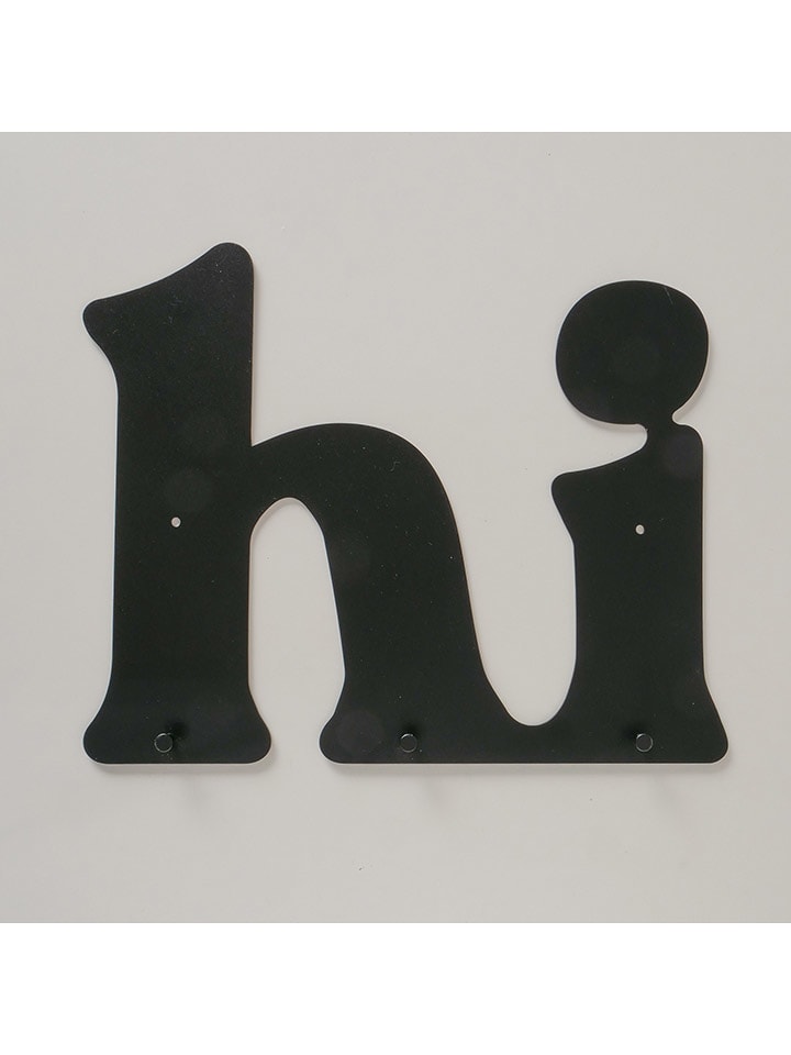 Boltze Wieszak "Hi" w kolorze czarnym - 38 x 30 x 2 cm rozmiar: onesize