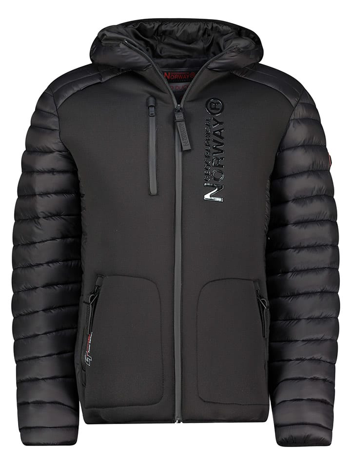 Geographical Norway Kurtka pikowana w kolorze czarnym rozmiar: XXL