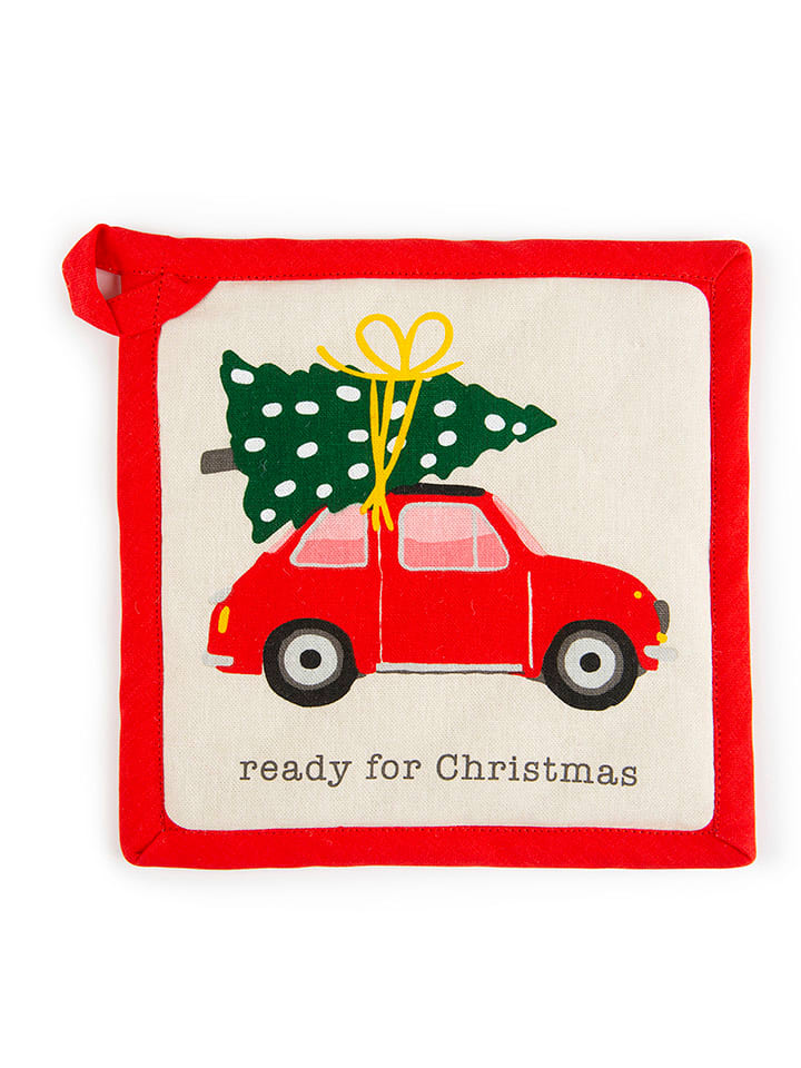 Trendy Kitchen by EXCÉLSA Łapka kuchenna w kolorze kremowo-czerwonym - 20 x 20 cm rozmiar: onesize