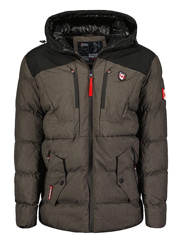 Canadian Peak Kurtka zimowa "Cashblendeak" w kolorze antracytowo-czarnym rozmiar: XL