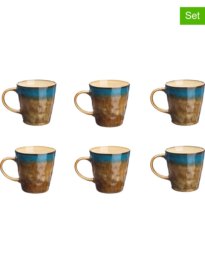 Björn Kubki jumbo (6 szt.) "Island" w kolorze oliwkowo-niebieskim - 400 ml rozmiar: onesize