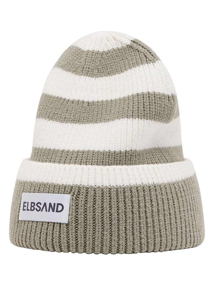 ELBSAND Czapka beanie "Norid" w kolorze biało-beżowym rozmiar: onesize