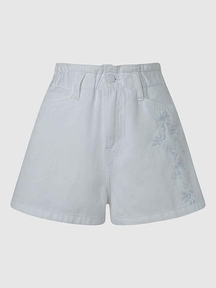 Pepe Jeans Szorty dżinsowe w kolorze białym rozmiar: W25