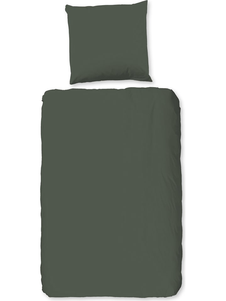 Hip Komplet pościeli satynowej w kolorze zielonym rozmiar: 200x220 cm