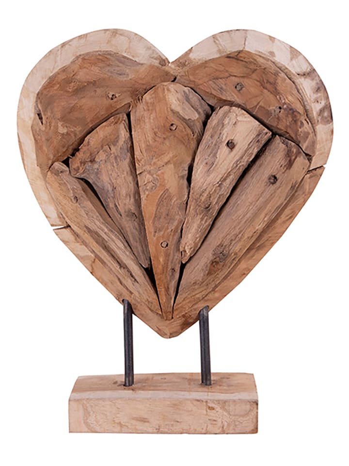 House Nordic Figurka dekoracyjna w kolorze brązowym - 25 x 30 x 9 cm rozmiar: onesize