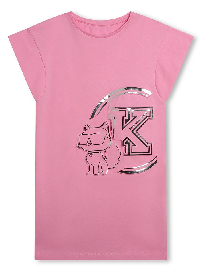 Karl Lagerfeld Kids Sukienka w kolorze różowym rozmiar: 140