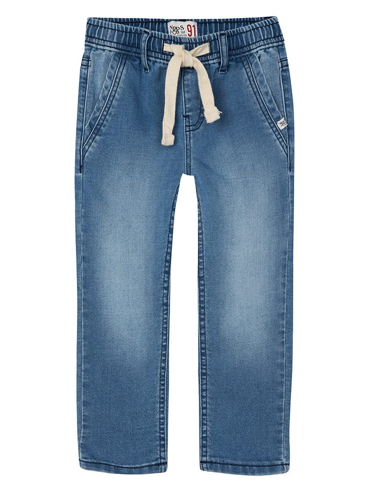 Noppies Dżinsy "Lofall" - Relaxed fit - w kolorze niebieskim rozmiar: 110