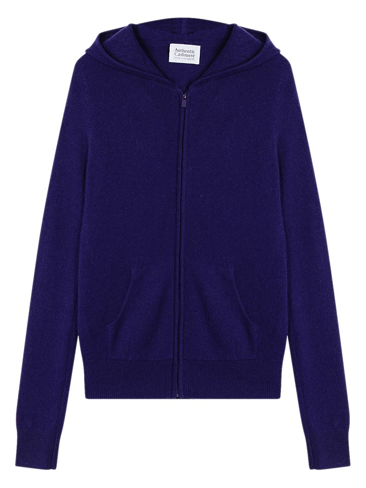 AUTHENTIC CASHMERE Kaszmirowy kardigan "Colombis" w kolorze granatowym rozmiar: M