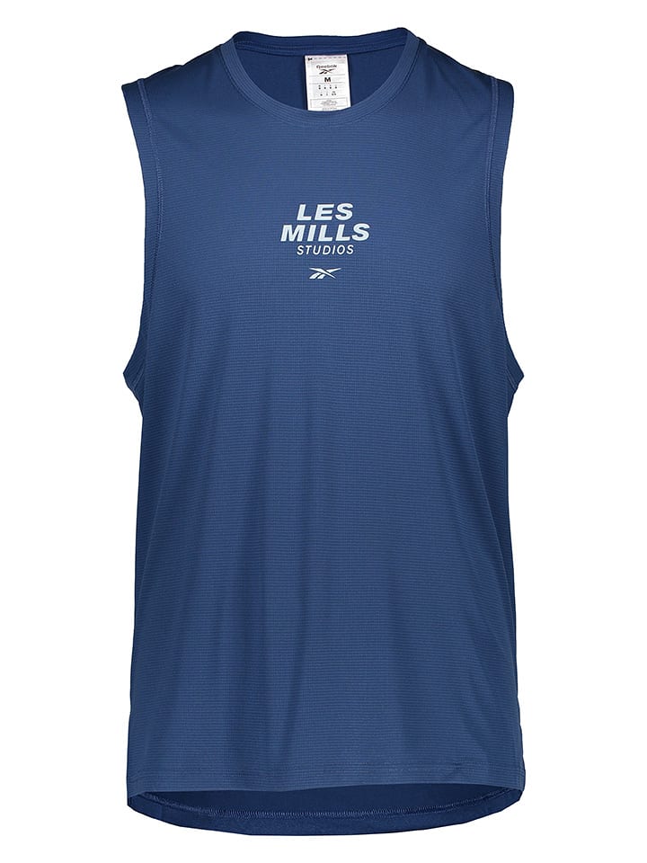 Reebok Top sportowy "Speed" w kolorze niebieskim rozmiar: M