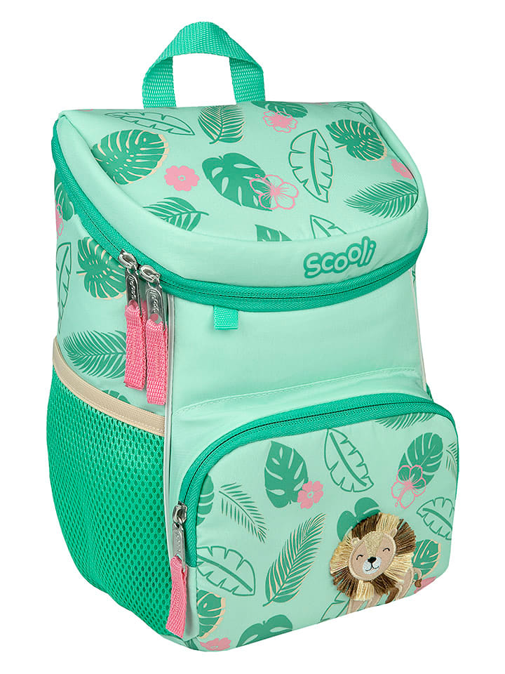 SCOOLI Plecak "Leo Lion - Mini-Me" w kolorze zielonym - 20 x 29 x 13 cm rozmiar: onesize