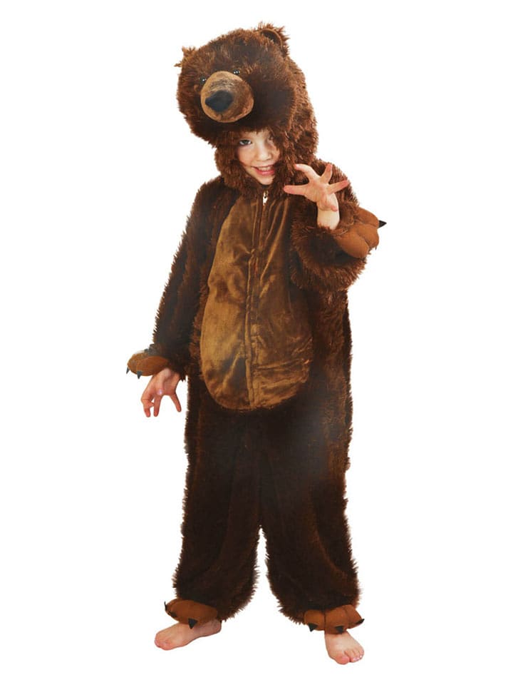 CHAKS Kombinezon kostiumowy "Brown Bear" w kolorze brązowym rozmiar: 128