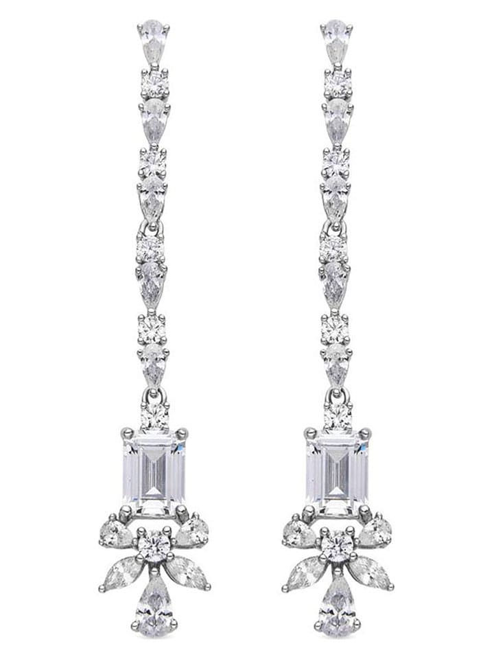 Luxenter Srebrne kolczyki-wkrętki z cyrkoniami rozmiar: onesize