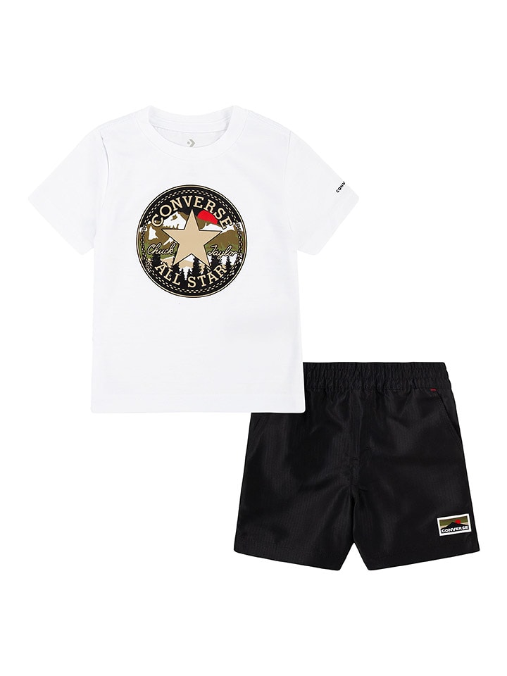 Converse 2-częściowy zestaw w kolorze czarno-białym rozmiar: 110/116