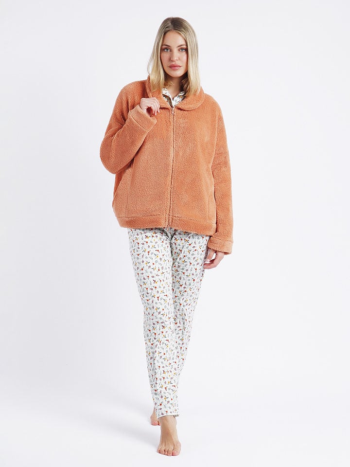 admas Kurtka pluszowa w kolorze pomarańczowym rozmiar: M