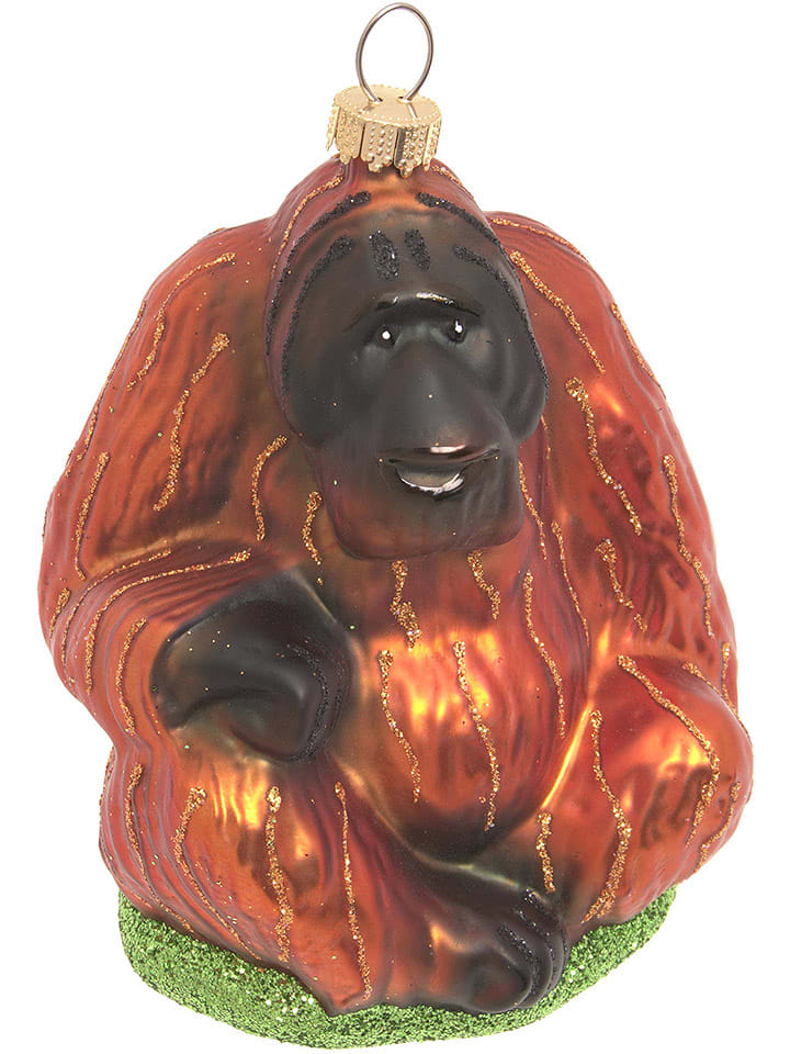 Krebs Glas Lauscha Ozdoba choinkowa w kolorze jasnobrązowym - dł. 12 cm rozmiar: onesize