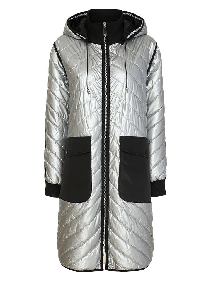 TicketWOMAN Płaszcz przejściowy w kolorze srebrnym rozmiar: 34