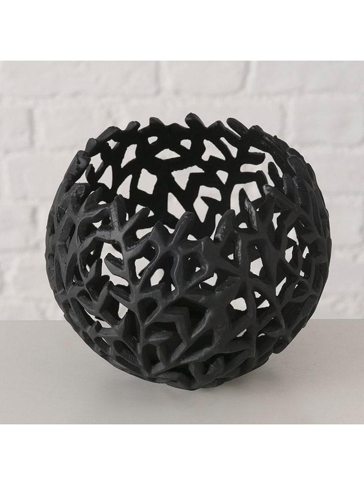 Boltze Świecznik "Philis" w kolorze czarnym - wys. 12,5 x Ø 15 cm rozmiar: onesize