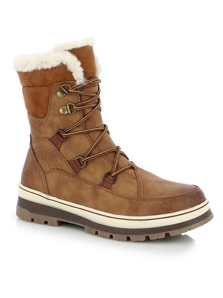 Kimberfeel Kozaki zimowe "Lina" w kolorze jasnobrązowym rozmiar: 40