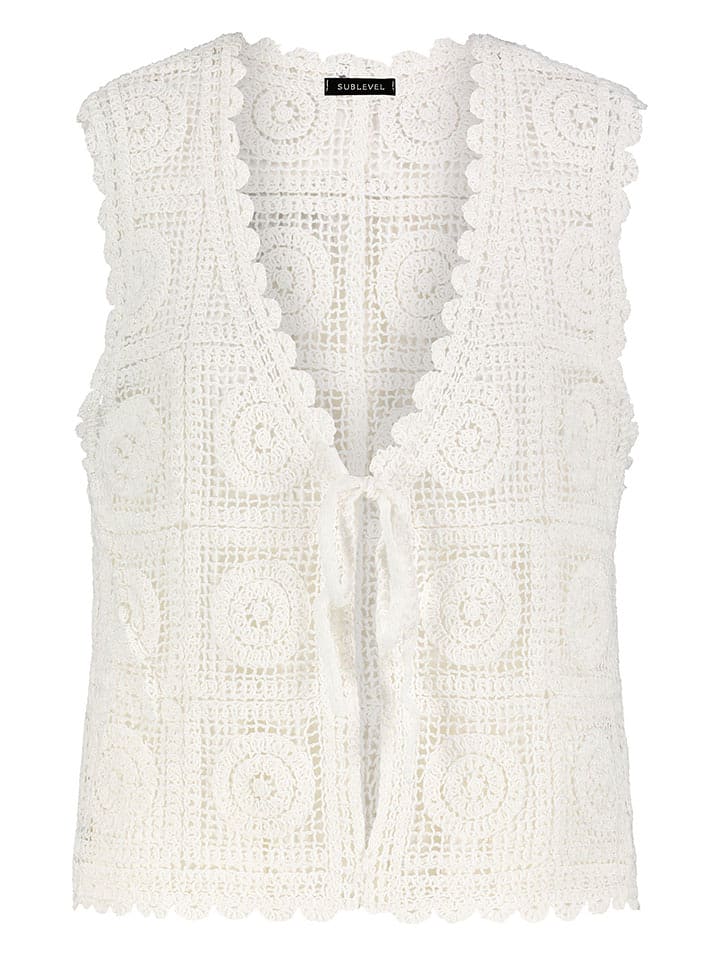 Sublevel Kamizelka w kolorze białym rozmiar: onesize
