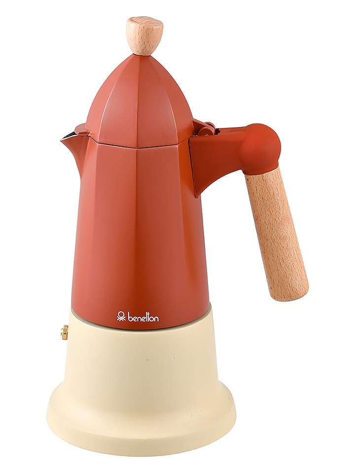 Benetton Kawiarka w kolorze czerwono-beżowym - wys. 30,1 cm rozmiar: onesize