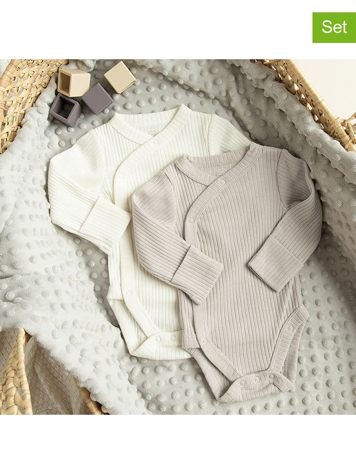 COOL CLUB Body (2 szt.) w kolorze beżowym i kremowym rozmiar: 62