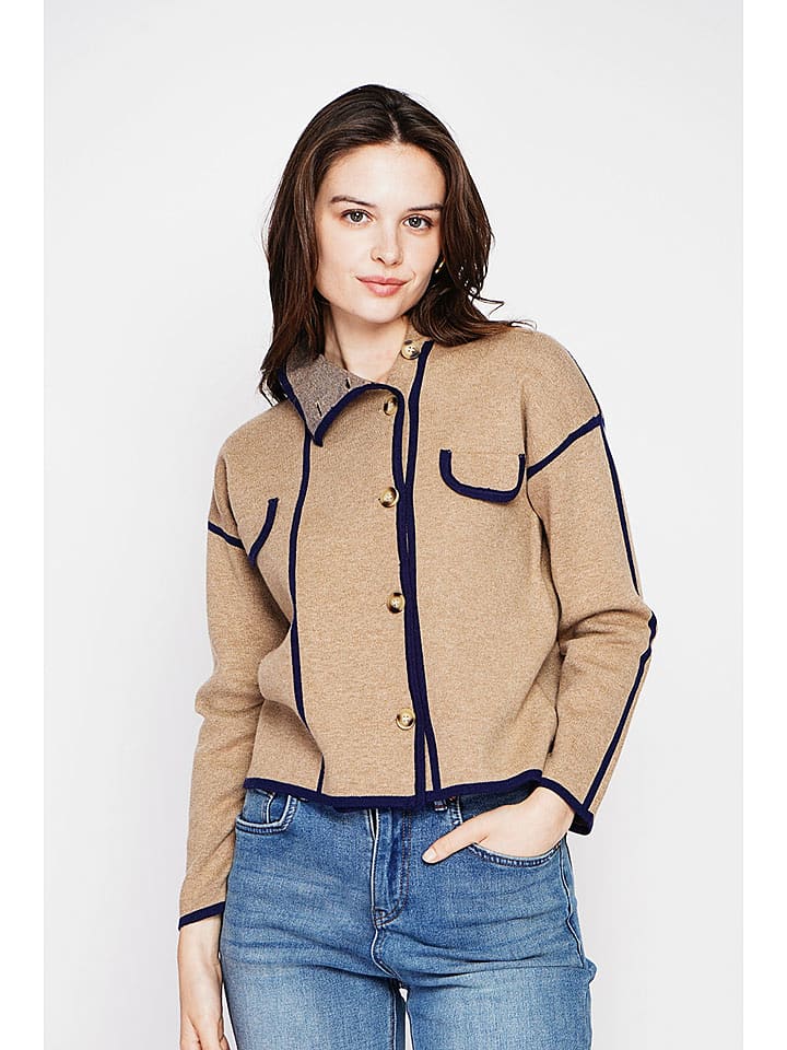 C& Jo Kardigan w kolorze karmelowym rozmiar: 38