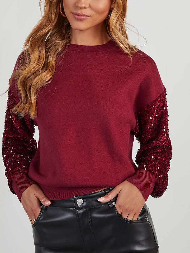 Milan Kiss Sweter w kolorze czerwonym rozmiar: M