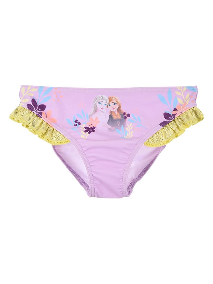 Disney Frozen Figi bikini "Kraina Lodu" w kolorze fioletowym rozmiar: 128