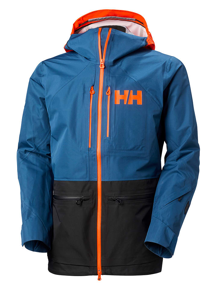 Helly Hansen Kurtka narciarska "Elevation Infinity 3.0" w kolorze niebiesko-czarnym rozmiar: M