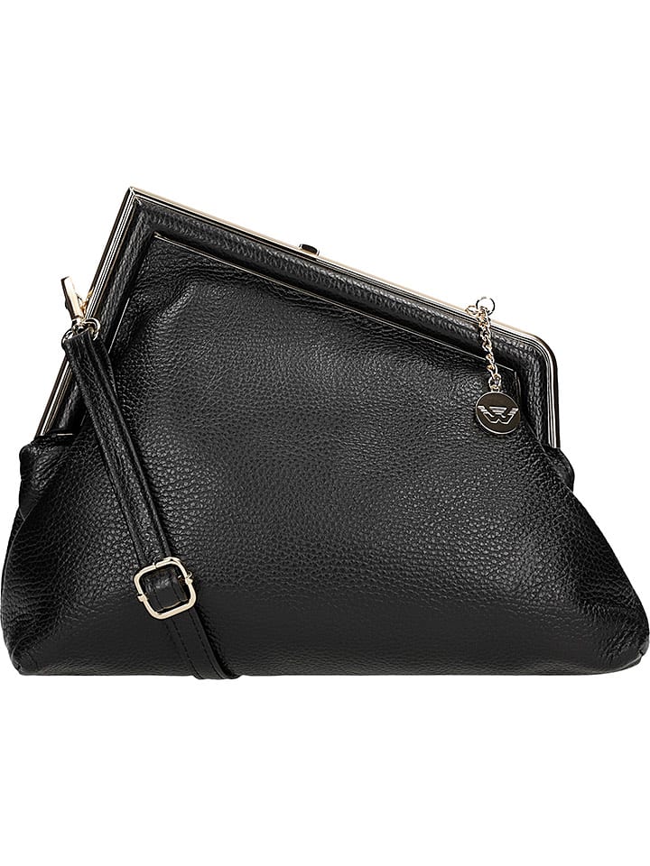 Wojas Skórzana torebka w kolorze czarnym - 29 x 24 x 10 cm rozmiar: onesize