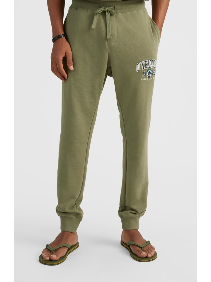 O'Neill Spodnie dresowe "Surf State" w kolorze zielonym rozmiar: L